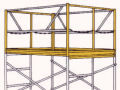 scaffolding guard rail system