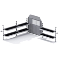 Folding Shelves Van Package for Sprinter with Std Roof and 144" Wheelbase