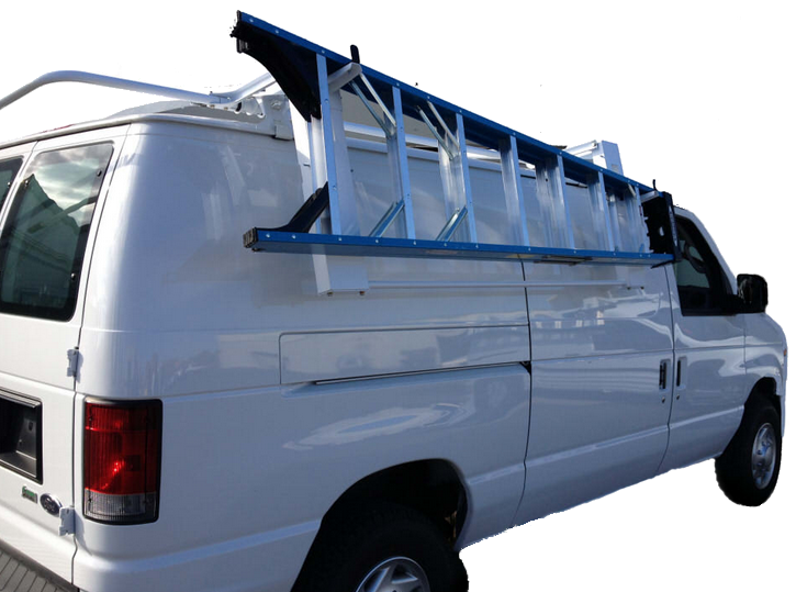 Drop Down Ladder Rack for Compact Vans Including Metris