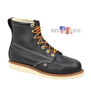 Thorogood Black Moc-Toe Work Boots 814-6201