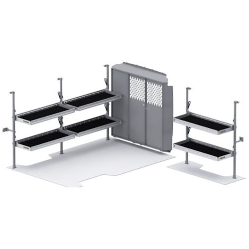 Parcel Delivery Van Equipment Package for ProMaster with Std or High Roof & 136" Wheelbase
