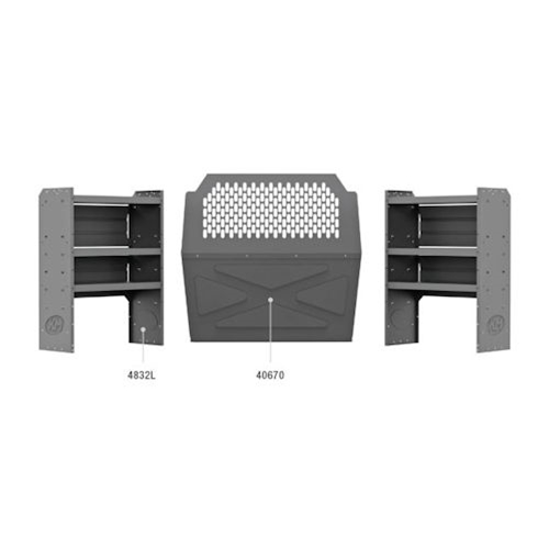 Commercial Van Equipment Package 43" H Shelves for Transit Connect